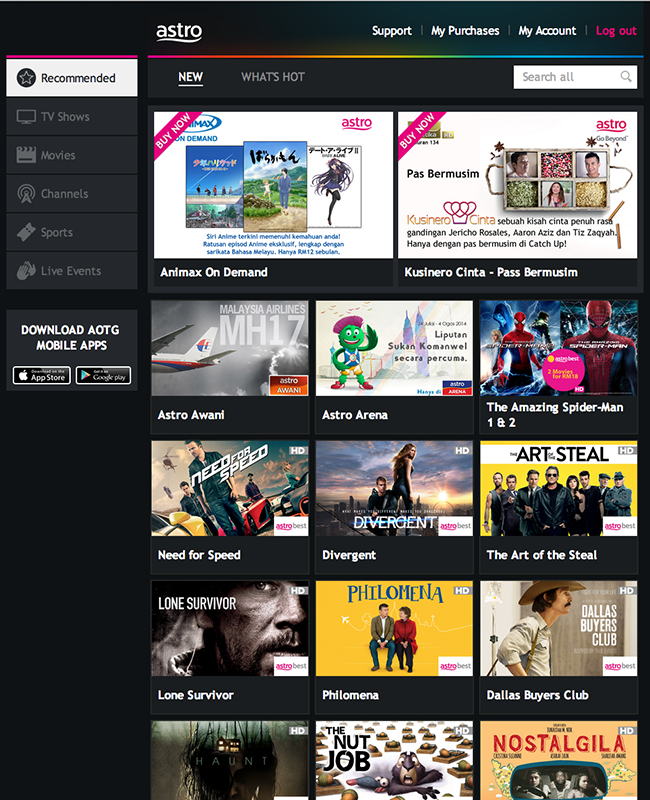 Astro On-The-Go Website